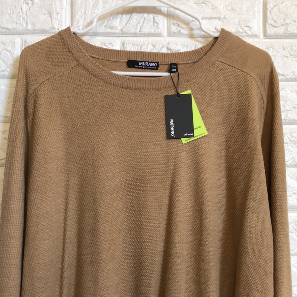 NWT Murano modern performance tan‎ sweater 2xt tall